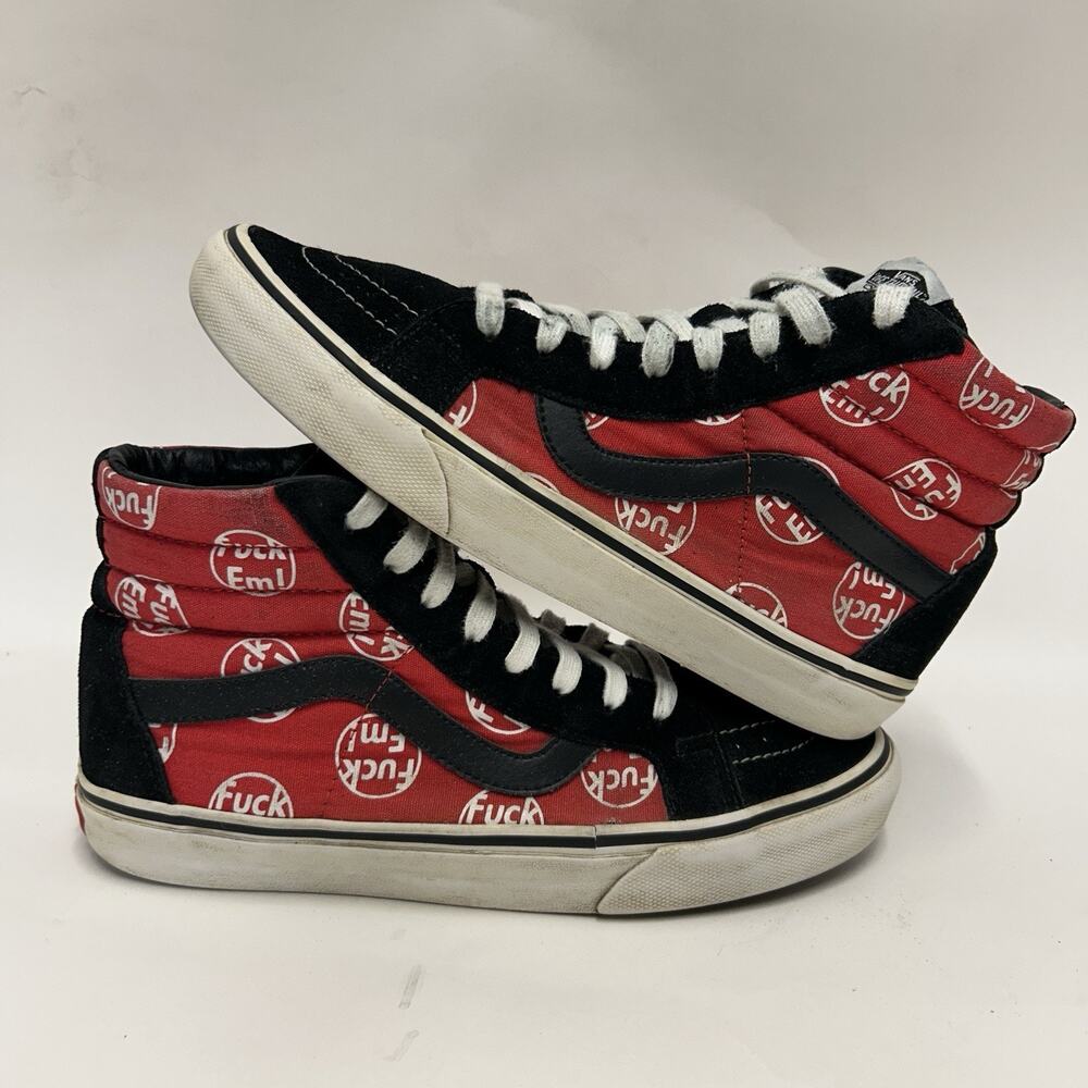 VANS x Supreme SK8-Hi F*ck Em “Red Black”